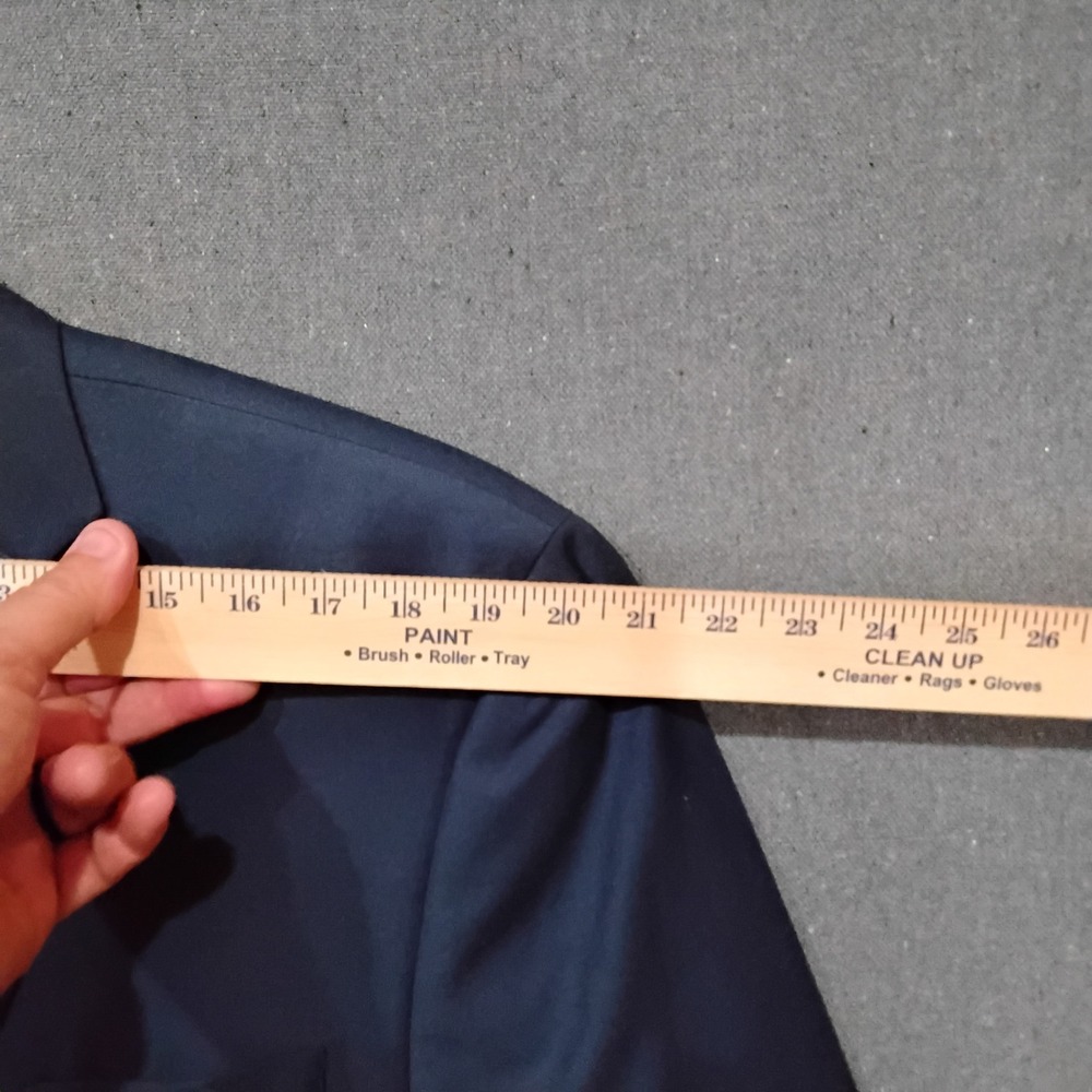 Michael Kors Mens Blue Two Button Blazer Jacket Sport Coat 46L PO 4900076276 - Picture 9 of 11
